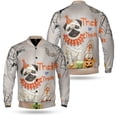 thumbnail image 3 of Trick or Treat Pug Funny Mummy Cosplay Pumpkin Candy Basket All Over Print 3D Baseball Jacket Dog Lover Gifts Bomber Jacket Softball - 12016, 3 of 6