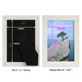 thumbnail image 4 of Grooved 5 in. x 7 in. White Picture Frame Set (Set of 4), 4 of 6