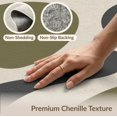 thumbnail image 6 of ODIKA 4'x6' Washable Area Rug Pet Friendly, Non-Shedding Olive and Charcoal Abstract Waves Modern Flowing Shapes Design for Bedroom, Reading Nook, 6 of 7