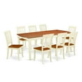 thumbnail image 2 of East West Furniture Dining Room Set Buttermilk & Cherry, DODA9-BMK-W, 2 of 6
