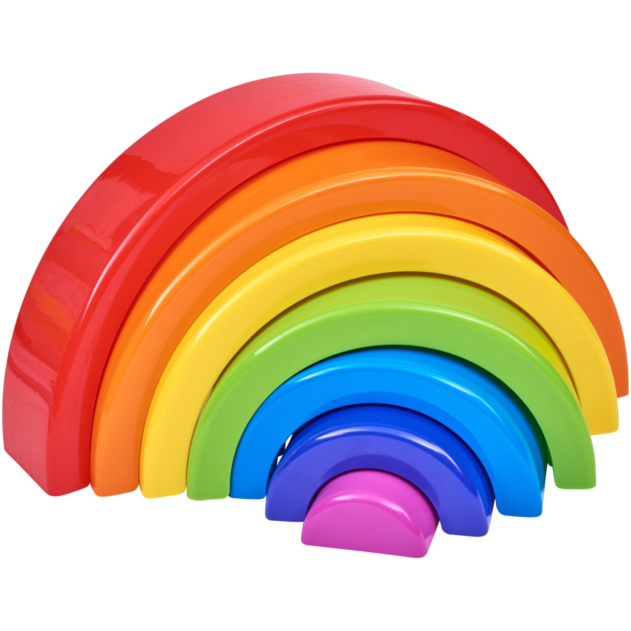Rainbow Toys Rainbow Decorations Rainbow Gifts Stacking Rainbow Wooden Rainbow Stacking Toy Wooden Nesting Rainbow Set of 7 pcs