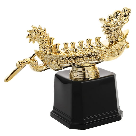 Gold Trophy Cup Plastic Dragon Boat Award Trophy Winner Trophy Cup for Rowing Competition Sports Tournament Kids Parties Celebrations