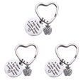 thumbnail image 1 of 3pcs Graduation Season Keychains Stainless Steel Key Rings Apple Design Rhinestone Pendant Key Holder Craft Ornaments Graduation Gift (G3488), 1 of 8