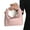 Pink, variant on Small Purse Vintage Pearl Beaded Top Handle PU Evening Bag with Chain Crossbody Handbag for Formal Event and Parties