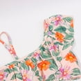 thumbnail image 4 of Elainilye Toddler Girls Kids Swimsuit Tropical Flower Print Beach Siamese Split Sling Suit Sizes 7T-14T, 4 of 9