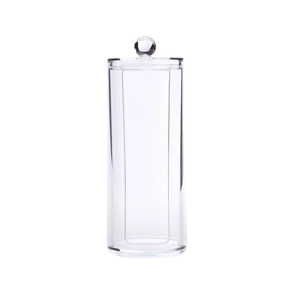Bok Cosmetic Cotton Pad Holder - Acrylic Makeup Remover Organizer with Dispenser & Storage Rack