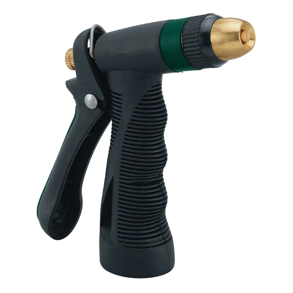 Orbit Adjustable Pistol Grip Spray Nozzle w/ Brass Head Water Nozzles
