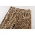 thumbnail image 5 of HH TRAF Pantalones vaqueros elegantes de verano para mujer, con bolsillos, botones, estampado animal, cintura media, pierna ancha, pantalones vaqueros de calle para mujer, 5 of 5