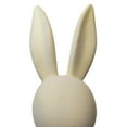 thumbnail image 5 of 17.7" White Flocked Easter Bunny Figurine Statue - with Bow Spring Desk Decor, Perfect for Holiday Party Displays & Home Styling, 5 of 7