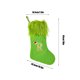 thumbnail image 3 of Calcetines de Navidad Ganfancp Decoración Venue Verde Peludo 1X Medi, 3 of 6