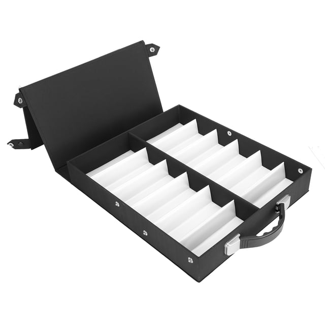 CAJA DE EXPOSICIÓN DE GAFAS, CAJA DE ALMACENAMIENTO DE GAFAS DE SOL PROFESIONAL, Organizador Duradero de 12 Cuadrículas para el Hogar 14.8 x 12.6 x 2.4 Pulgadas Evite Rasguelos