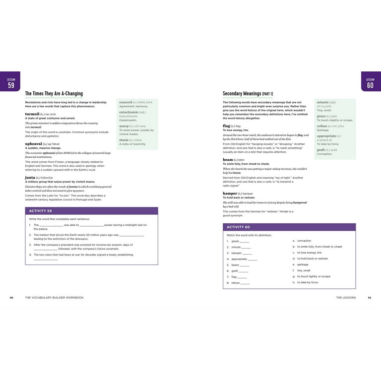 英語字彙力 The Vocabulary Builder Workbook Amazon.com: The Vocabulary Builder Workbook: Simple Lessons