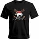 thumbnail image 1 of Camisetas gráficas informales de manga corta con gorro de Papá Noel para hombre, 1 of 8