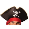 thumbnail image 3 of Rasta Imposta Ultimate Pirate Hat, Black Red, Adult One Size, R1327-OS, 3 of 7