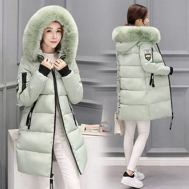 Chaqueta de algodón de invierno, chaqueta de mujer, chaqueta de algodón de plumón de talla grande para mujer, chaqueta de mujer de largo medio