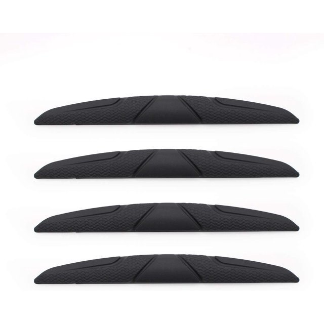 4 tiras anticolisión negras para coche, protectores de bordes para espejos retrovisores, protectores antifricción para puertas, para todos los vehículos.