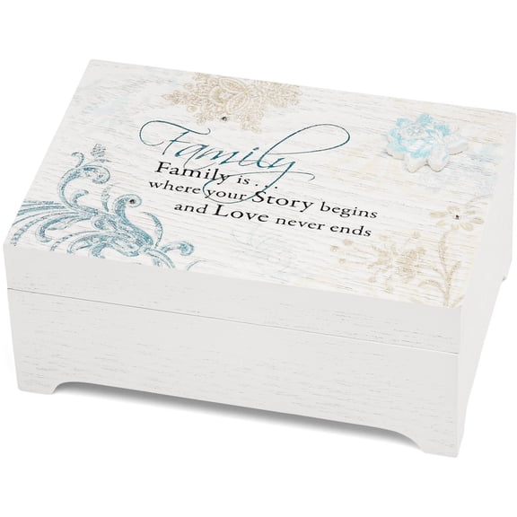 Family - 6" x 4" Rectangular Music Box