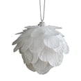 thumbnail image 3 of Adorno de bola de Navidad, árboles de Navidad colgantes, accesorios de artesanía modernos blancos, decoración del hogar para fiesta, boda interior Estilo C, 3 of 8