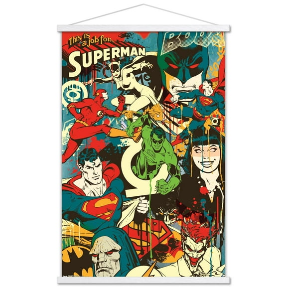 DC Comics - Justice League - This Looks Like A Job Wall Poster with Wooden Magnetic Frame, 22.375" x 34"