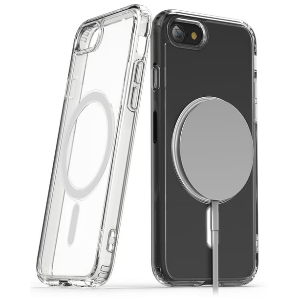 foragte interview Håndfuld Encased Clear Back for iPhone SE, Slim Magnetic Phone Case Compatible with  Magsafe & Accessories (2020 / 2022) - Walmart.com
