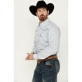 thumbnail image 2 of Men's Cowboy Hardware Tonal Paisley Print Long Sleeve Pearl Snap Western Shirt White X-Large, 2 of 4