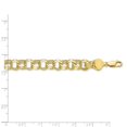 thumbnail image 2 of 10K Gold Triple Link Polished Charm Bracelet 7", 2 of 3