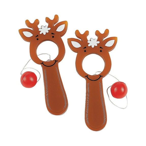 Fun Express - Reindeer Bull's Eye Games for Christmas - Toys - Games - Pin The & Bulls Eye Games - Christmas - 48 Pieces