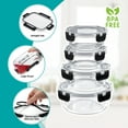 thumbnail image 3 of Sorbus Glass Food Storage Airtight Containers Set of 12 with Lids (24 Pcs), 3 of 7