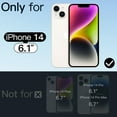 thumbnail image 2 of JETech Iridescent Case for iPhone 14 6.1-Inch Compatible with MagSafe, Cute Unique and Aesthetic Design, Colorful Fluorescent Translucent Back Shockproof Phone Cover (Iridescent), 2 of 7