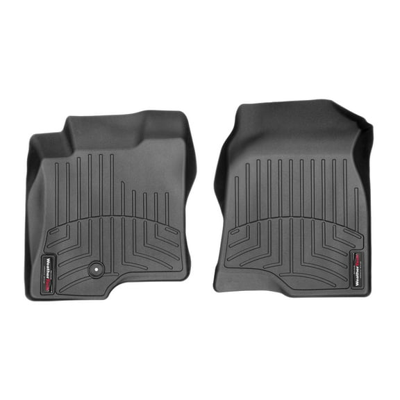 WeatherTech Custom Fit FloorLiners compatible with 2008-2010 Saturn Vue - 1st Row (Driver & Passenger), Black