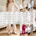 thumbnail image 6 of Pandaie Girls Drawstring Crop Blous Top Flare Pants 2 Piece Set Solid Color Stretch Long Sleeve Casual Fashion Tracksuit Beige,2-3 Years, 6 of 6