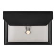 thumbnail image 2 of Nomeni Leather Business Document Bag Button Document Storage Bag Contract Document Bag Large Capacity Business Document Bag, 2 of 6
