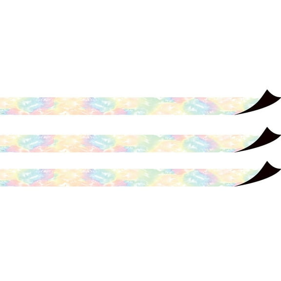 Teacher Created Resources Pastel Pop Tie-Dye Magnetic Border, 24 Feet Per Pack, 3 Packs