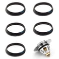 thumbnail image 1 of Anillos de sellado cónicos de silicona universales para tuberías de drenaje de 1 1/2" - Juego de 6, arandelas de sifón para sifón de fregadero a prueba de olores, 1 of 7