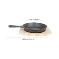 thumbnail image 2 of ADDHAT 1Jgo Sartén De Hierro Fundido Para Huevos Y Panqueques Con Mango Antideslizante Negro, 2 of 8