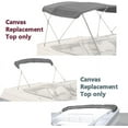 thumbnail image 2 of EliteShield Bimini Top Replacement Canvas Cover 3 Bow 72"L 67"-72" W Grey Color-with Storage Boot/without Frame, 2 of 5