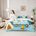 thumbnail image 4 of Erosebridal Kawaii Car Bedding Comforter Set 7pcs for Boys Girls,Happy Camping Queen Bedding Sets for Kids Teens,Super Cozy Room Decor, 4 of 6