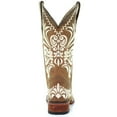 thumbnail image 4 of CORRAL Adult Female Circle G Tan Embroidery Sq. Toe Boots, Size: 10, Width: M (L5409-LD-M-10), 4 of 7