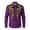 Y425 Purple, variant on Curuila Child Kids Boys Shirt Button Down Cowboy Print Lapel Long Sleeve Fashionable Soft Tops Black Size 4-5 Years