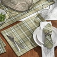 thumbnail image 2 of Park Designs Verbena Green Plaid Table Runner 13" x 54", 2 of 5