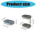 thumbnail image 5 of AOOOWER Bathroom Wall Shelf Soap Dish Holder 1 or 2 Tiers Storage NonSlip Surfaces for Shower Kitchen Use, 5 of 15