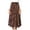 Coffee, variant on Women Fashionable Casual Versatile Loose Half Skirt Scrub Skirt S