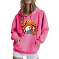 thumbnail image 5 of ZHYou Halloween Sweatshirts For Women Stylish Pumpkin Skull Printed Long Sleeve Drawstring Hoodie Sweatshirt Fall Winter, 5 of 5