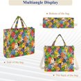 thumbnail image 6 of FORMRS Womens Corduroy Tote Bag Crossbody Shoulder Purse Handbag with Detachable Strap, Cartoon Birds Pattern, 6 of 7