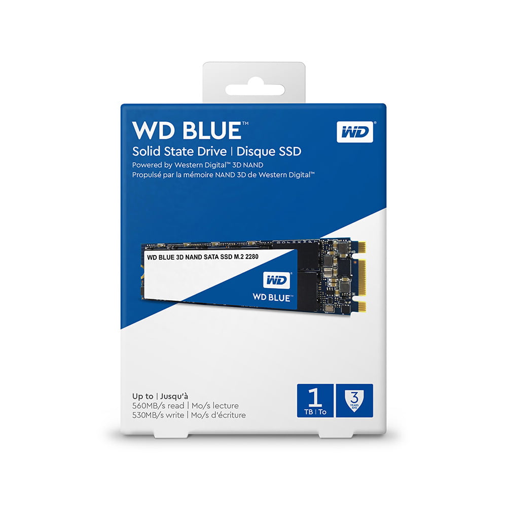 WD Blue 3D NAND 1TB PC SSD SATA 3 6 Gb/s M.2 2280 Solid State Drive WDS100T2B0B 