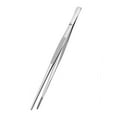 thumbnail image 4 of Pack Of 2 Tweezer Tongs for Cooking Long Stainless Steel Serrated Tips Thin Chopstick Tongs Kitchen Tools for Food Grilling Coating and Serving Silver 11.81inch 2Set, 4 of 9