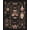 Black, Pattern 1, variant on ODIKA 8'x10' Washable Area Rug Black Pink Mystical and Floral Design Enigmatic Motifs with Cats, Moons, Symbols for Living Room, Under Sectional, Family , Durable, Non-Slip
