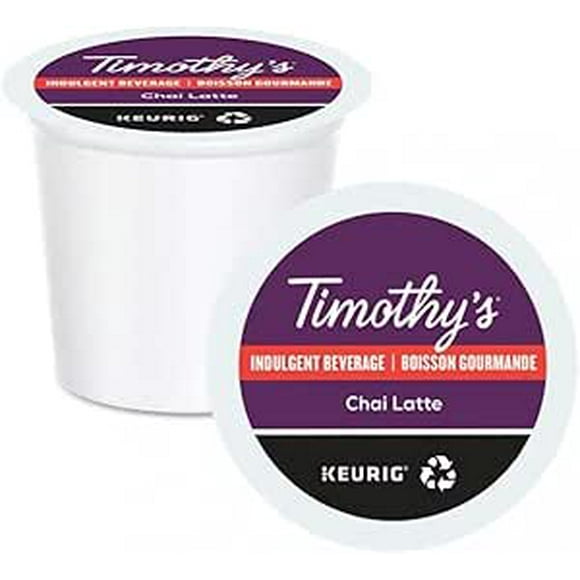 Timothy's Indulgence Chai Latte Keurig® K-Cup® Tea Pods