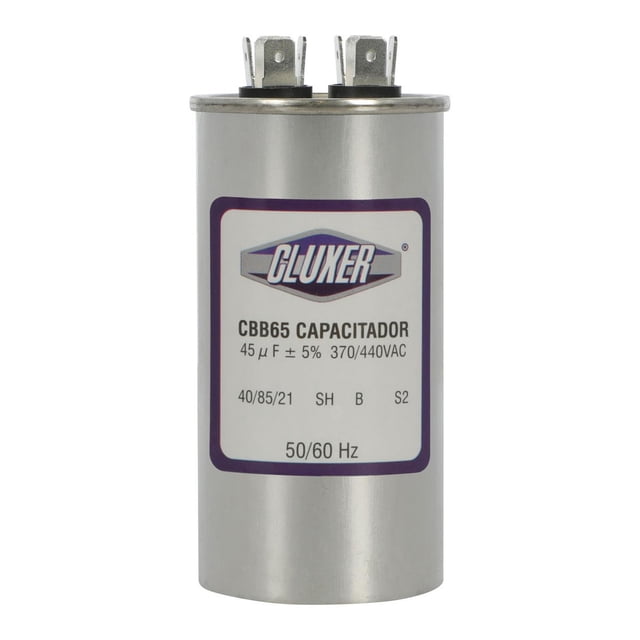 Capacitor De Trabajo Cluxer 45Mf 440Vac