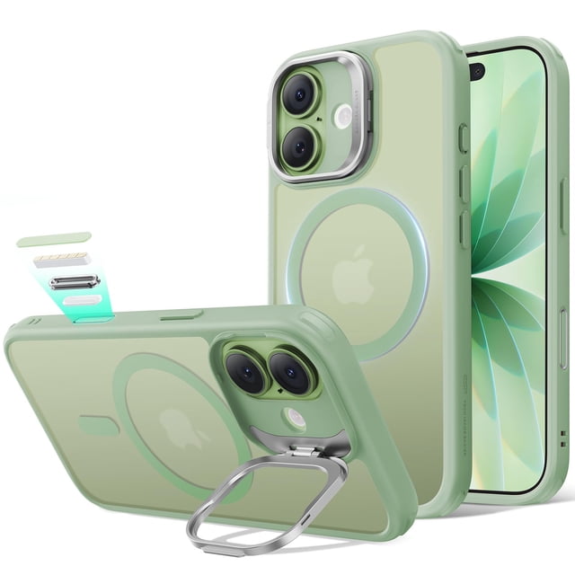 Funda ESR para iPhone 17 con protección militar, MagSafe y color verde